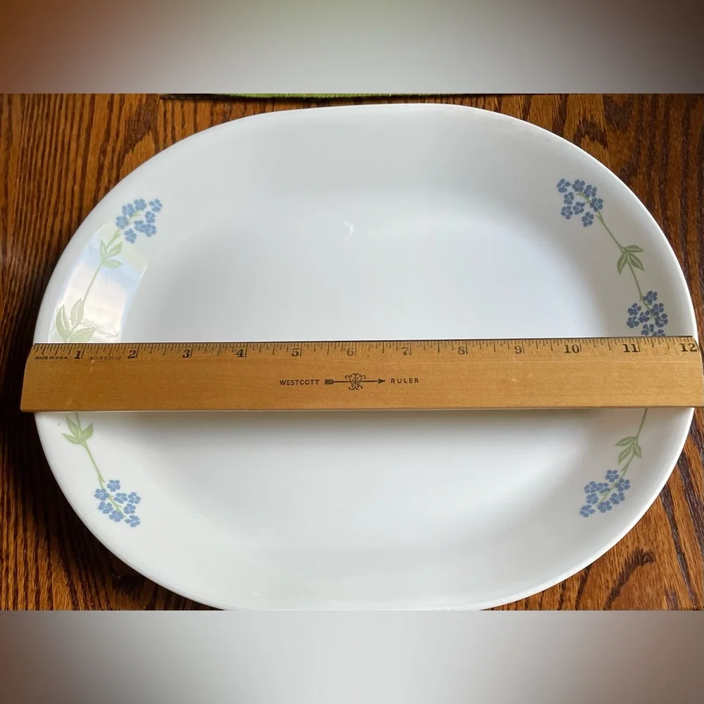 Corelle Secret Garden Pattern Oval Serving Platter 12-1/4 in